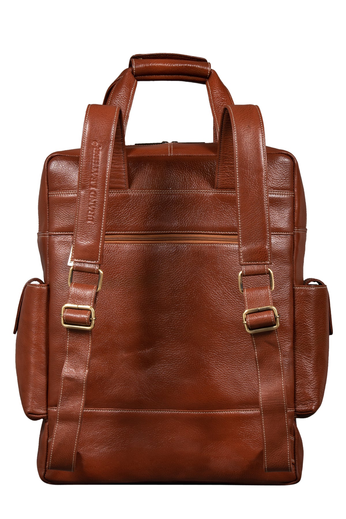 BRAND LEATHER Full Grain Buffalo - Hide Leather Backpack Large Capacity 15/15.6/16/17 Inch Laptop Bag Multi Pockets Travel Daypack