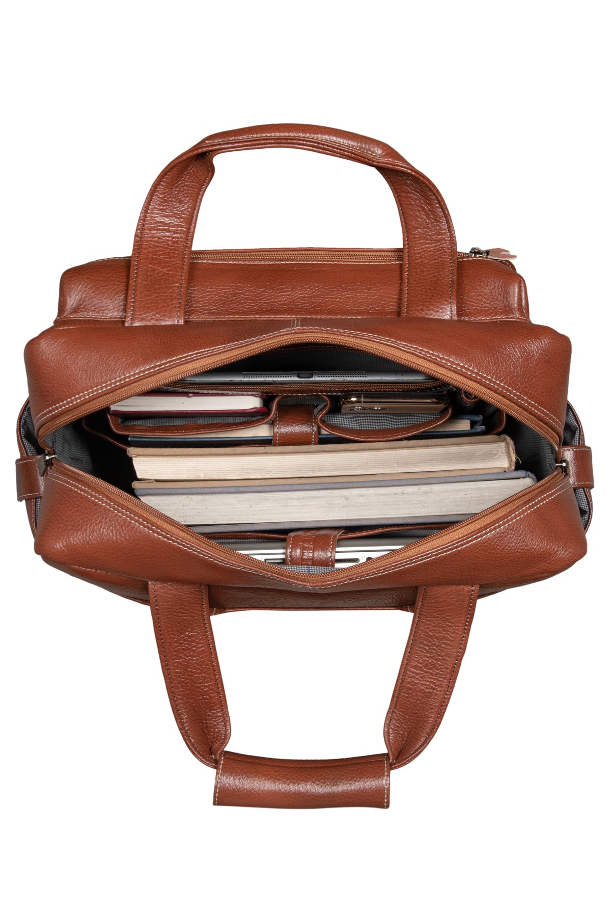 BRAND LEATHER Full Grain Buffalo - Hide Leather Backpack Large Capacity 15/15.6/16/17 Inch Laptop Bag Multi Pockets Travel Daypack