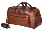 BRAND LEATHER Genuine Leather High Capacity Travel Backpack Cum Duffel Bag