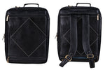 Genuine Leather Convertible Backpack 16" Laptop Messenger Bag Multi-Functional Business Briefcase for Men