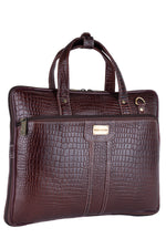 BRAND LEATHER Genuine Leather Laptop Bag for Men/Office Bag for Men |Fits 14|15.6|16 Inch Laptop Bag/MacBook |Leather Bag for Men with Shoulder Straps|Crossbody Laptop Messenger Bag for Men