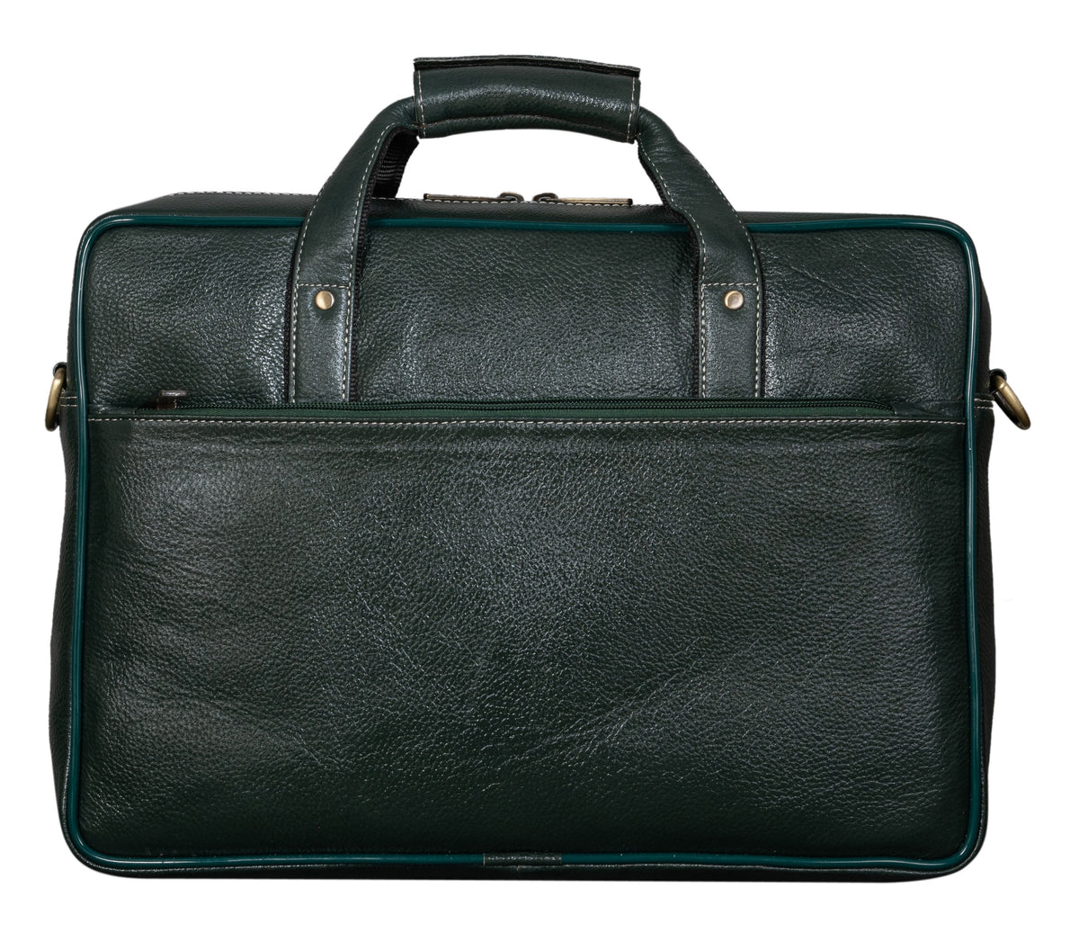 BRAND LEATHER Laptop Bag for Men - Genuine Leather Messenger Bag for Office - Fits up to 16 Inch Laptop -Brown Shoulder Bag with Multiple Compartments - Executive Leather Bag for Work and Travel