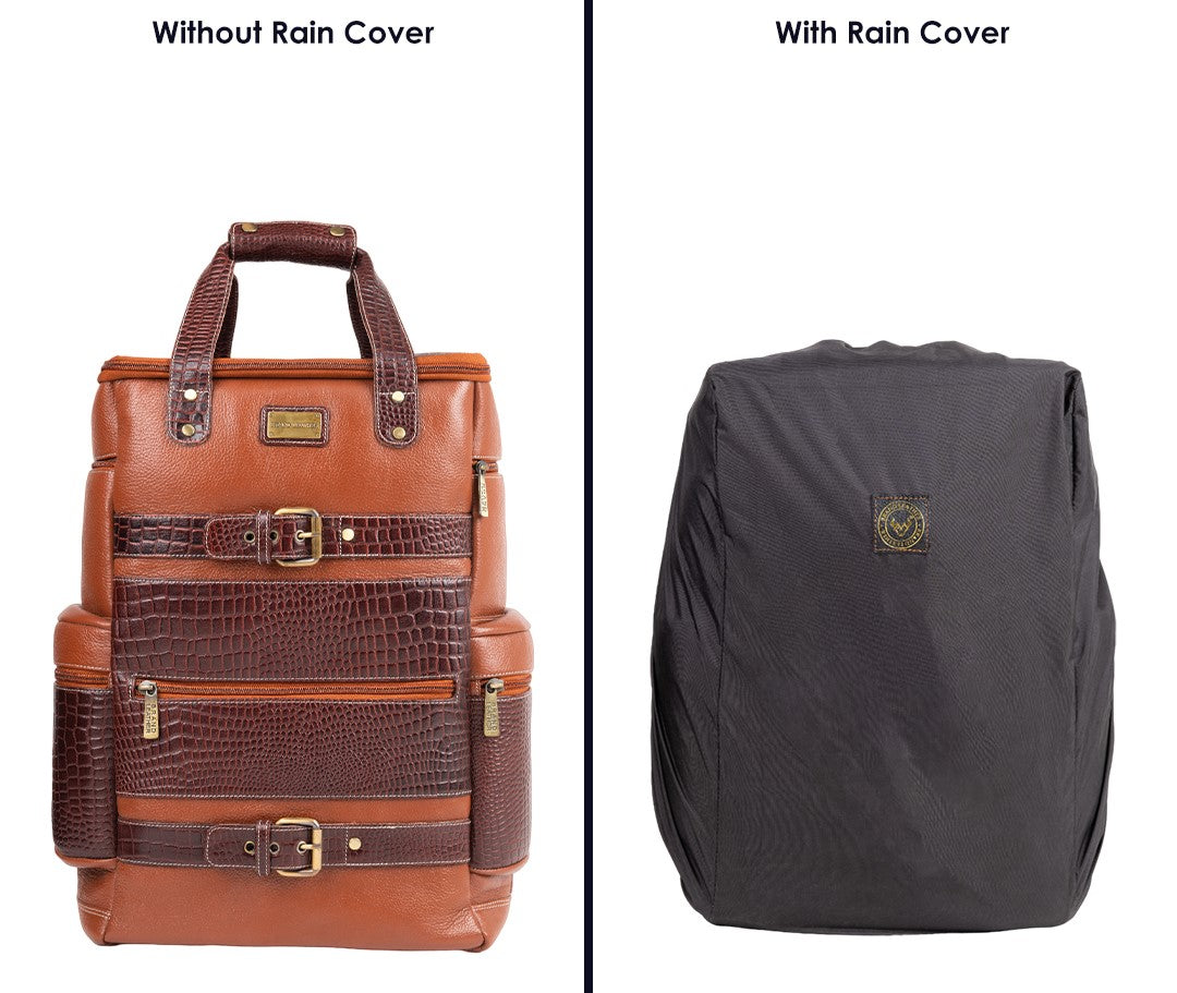 BRAND LEATHER Full Grain Buffalo - Hide Leather Backpack Large Capacity 15/15.6/16/17 Inch Laptop Bag Multi Pockets Travel Daypack