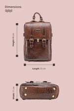 BRAND LEATHER Genuine Leather 14, 15.6 Inch Laptop Backpack For Use Office|Travel|Scahool|College Unisex