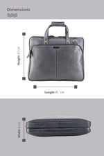 BRAND LEATHER Laptop Bag for Men - Genuine Leather Office Bag with Multiple Compartments Fits 14/15.6/16 Inch Laptop Bag - Messenger and Shoulder Bag for Travel - Water Resistant