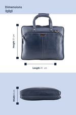 BRAND LEATHER Laptop Bag for Men - Genuine Leather Office Bag with Multiple Compartments Fits 14/15.6/16 Inch Laptop Bag - Messenger and Shoulder Bag for Travel - Water Resistant