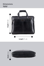 BRAND LEATHER Laptop Bag for Men - Genuine Leather Office Bag with Multiple Compartments Fits 14/15.6/16 Inch Laptop Bag - Messenger and Shoulder Bag for Travel - Water Resistant