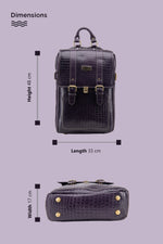 BRAND LEATHER Genuine Leather 14, 15.6 Inch Laptop Backpack For Use Office|Travel|Scahool|College Unisex