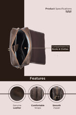 BRAND LEATHER Genuine Leather 14, 15.6 Inch Laptop Backpack For Use Office|Travel|Scahool|College Unisex