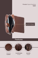 BRAND LEATHER Genuine Leather 14, 15.6 Inch Laptop Backpack For Use Office|Travel|Scahool|College Unisex