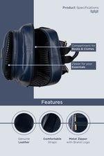 BRAND LEATHER Genuine Leather 14, 15.6 Inch Laptop Backpack For Use Office|Travel|Scahool|College Unisex