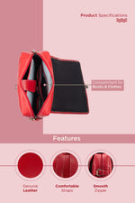 BRAND LEATHER Genuine Leather 14, 15.6 Inch Laptop Backpack For Use Office|Travel|Scahool|College Unisex