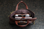 BRAND LEATHER Genuine Leather Laptop Bag for Men/Office Bag for Men |Fits 14|15.6|16 Inch Laptop Bag/MacBook |Leather Bag for Men with Shoulder Straps|Crossbody Laptop Messenger Bag for Men