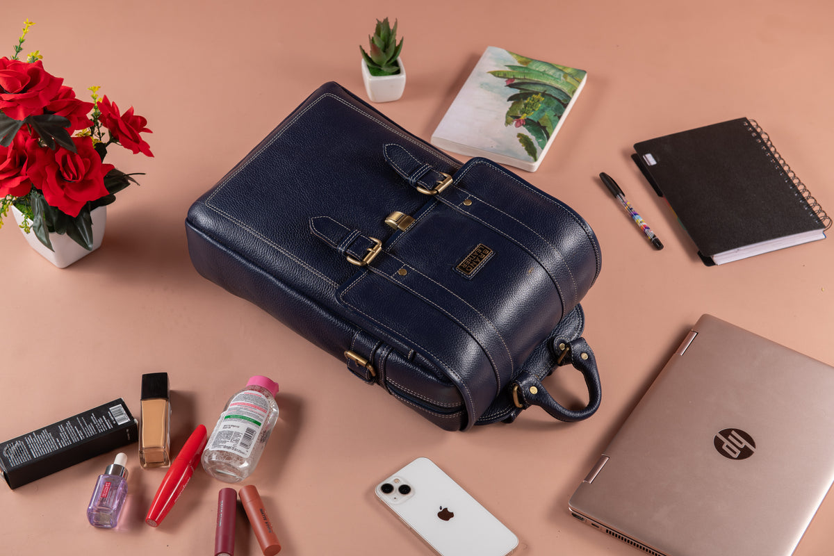 BRAND LEATHER Genuine Leather 14, 15.6 Inch Laptop Backpack For Use Office|Travel|Scahool|College Unisex