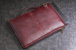 Genuine Leather Laptop Sleeve for Upto 16.3" inch | Shoulder Straps | Adjustable Slings