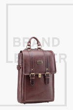 BRAND LEATHER Genuine Leather 14, 15.6 Inch Laptop Backpack For Use Office|Travel|Scahool|College Unisex