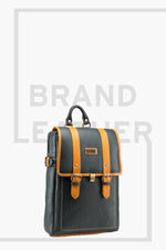 BRAND LEATHER Genuine Leather 14, 15.6 Inch Laptop Backpack For Use Office|Travel|Scahool|College Unisex