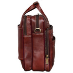 Genuine Leather Laptop Bag for Men - Office Bag, Brown - Fits Up to 16-inch Laptop/MacBook - Shoulder Bag/Hand Bag