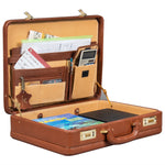 Genuine Leather 25 L Briefcase For Men Use For Office|Business|Travel