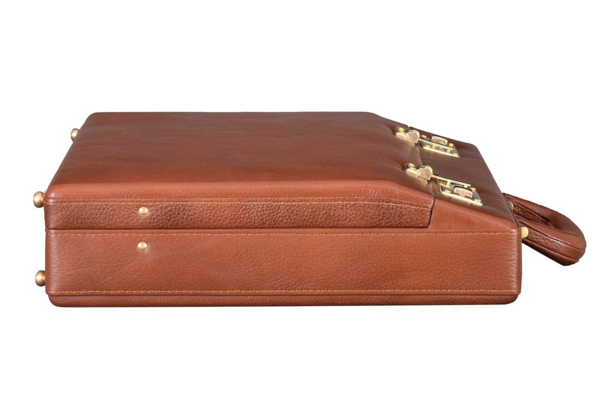 BRAND LEATHER Genuine Leather 20 L Briefcase For Men Use For Office|Business|Travel