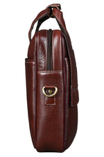 BRAND LEATHER Laptop Bag for Men - Genuine Leather Office Bag with Multiple Compartments Fits 14/15.6/16 Inch Laptop Bag - Messenger and Shoulder Bag for Travel - Water Resistant