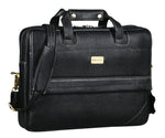 BRAND LEATHER Laptop Bag for Men - Genuine Leather Office Bag with Multiple Compartments Fits 14/15.6/16 Inch Laptop Bag - Messenger and Shoulder Bag for Travel - Water Resistant