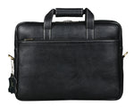 BRAND LEATHER Laptop Bag for Men - Genuine Leather Office Bag with Multiple Compartments Fits 14/15.6/16 Inch Laptop Bag - Messenger and Shoulder Bag for Travel - Water Resistant