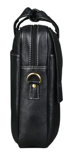 BRAND LEATHER Laptop Bag for Men - Genuine Leather Office Bag with Multiple Compartments Fits 14/15.6/16 Inch Laptop Bag - Messenger and Shoulder Bag for Travel - Water Resistant