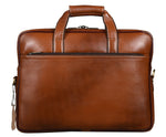 BRAND LEATHER Laptop Bag for Men - Genuine Leather Office Bag with Multiple Compartments Fits 14/15.6/16 Inch Laptop Bag - Messenger and Shoulder Bag for Travel - Water Resistant