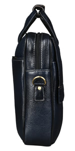 BRAND LEATHER Laptop Bag for Men - Genuine Leather Office Bag with Multiple Compartments Fits 14/15.6/16 Inch Laptop Bag - Messenger and Shoulder Bag for Travel - Water Resistant