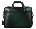 BRAND LEATHER Laptop Bag for Men - Genuine Leather Office Bag with Multiple Compartments Fits 14/15.6/16 Inch Laptop Bag - Messenger and Shoulder Bag for Travel - Water Resistant