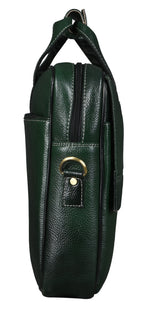 BRAND LEATHER Laptop Bag for Men - Genuine Leather Office Bag with Multiple Compartments Fits 14/15.6/16 Inch Laptop Bag - Messenger and Shoulder Bag for Travel - Water Resistant