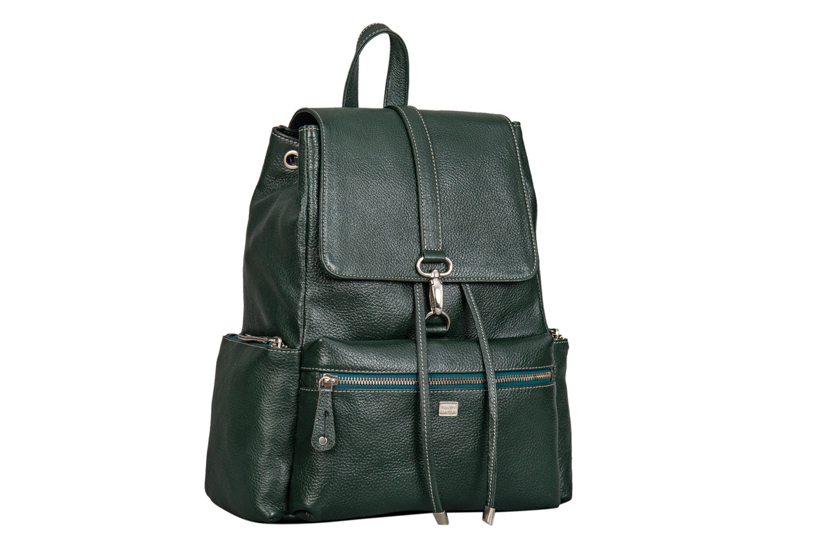 BRAND LEATHER Genuine Leather Stylish Women's Backpack Use for College|School|Office|Travel