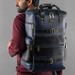 BRAND LEATHER Full Grain Buffalo - Hide Leather Backpack Large Capacity 15/15.6/16/17 Inch Laptop Bag Multi Pockets Travel Daypack