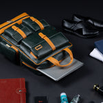 BRAND LEATHER Full Grain Buffalo - Hide Leather Backpack Large Capacity 15/15.6/16/17 Inch Laptop Bag Multi Pockets Travel Daypack