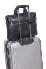 Laptop Bag for Men - Genuine Leather Messenger Bag for Office - Fits up to 16 Inch Laptop -Brown Shoulder Bag with Multiple Compartments - Executive Leather Bag for Work and Travel