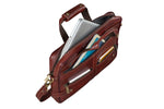 Laptop Bag for Men - Genuine Leather Messenger Bag for Office - Fits up to 16 Inch Laptop -Brown Shoulder Bag with Multiple Compartments - Executive Leather Bag for Work and Travel