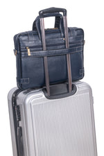 Laptop Bag for Men - Genuine Leather Messenger Bag for Office - Fits up to 16 Inch Laptop -Brown Shoulder Bag with Multiple Compartments - Executive Leather Bag for Work and Travel