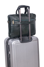 Laptop Bag for Men - Genuine Leather Messenger Bag for Office - Fits up to 16 Inch Laptop -Brown Shoulder Bag with Multiple Compartments - Executive Leather Bag for Work and Travel