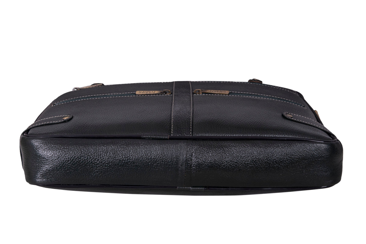 Laptop Bag for Men - Genuine Leather Messenger Bag for Office - Fits up to 16 Inch Laptop -Brown Shoulder Bag with Multiple Compartments - Executive Leather Bag for Work and Travel