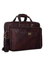 Genuine Leather 16 Inch Laptop Messenger Bag With Huge Capacity