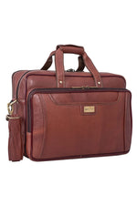 Genuine Leather 16 Inch Laptop Messenger Bag With Huge Capacity
