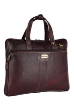 BRAND LEATHER Genuine Leather Laptop Bag for Men/Office Bag for Men |Fits 14|15.6|16 Inch Laptop Bag/MacBook |Leather Bag for Men with Shoulder Straps|Crossbody Laptop Messenger Bag for Men