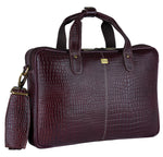 BRAND LEATHER Genuine Leather Laptop Bag for Men/Office Bag for Men |Fits 14|15.6|16 Inch Laptop Bag/MacBook |Leather Bag for Men with Shoulder Straps|Crossbody Laptop Messenger Bag for Men