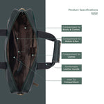 BRAND LEATHER Laptop Bag for Men - Genuine Leather Office Bag with Multiple Compartments Fits 14/15.6/16 Inch Laptop Bag - Messenger and Shoulder Bag for Travel - Water Resistant