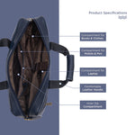 BRAND LEATHER Laptop Bag for Men - Genuine Leather Office Bag with Multiple Compartments Fits 14/15.6/16 Inch Laptop Bag - Messenger and Shoulder Bag for Travel - Water Resistant