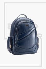 BRAND LEATHER Men's Full Grain Cow Hide Leather 17 Inch Laptop Backpack Large Capacity Weekender Overnight Camping Travel Rucksack