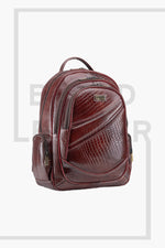 BRAND LEATHER Men's Full Grain Cow Hide Leather 17 Inch Laptop Backpack Large Capacity Weekender Overnight Camping Travel Rucksack