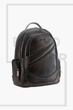 BRAND LEATHER Men's Full Grain Cow Hide Leather 17 Inch Laptop Backpack Large Capacity Weekender Overnight Camping Travel Rucksack