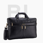 BRAND LEATHER Laptop Bag for Men - Genuine Leather Office Bag with Multiple Compartments Fits 14/15.6/16 Inch Laptop Bag - Messenger and Shoulder Bag for Travel - Water Resistant